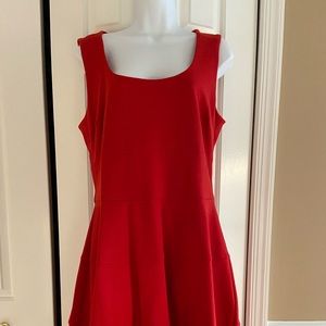 Banana republic red❤️ Dress size 12 a line tiered